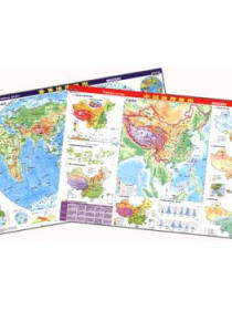 中国地图+世界地图（桌面速查速记版）（套装共2册）