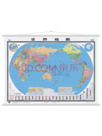 世界地图挂图（升级商务版 1.5米*1.1米 办公室书房专用挂图 无拼缝）
