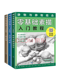 零基础素描入门教程套装（套装共3册）