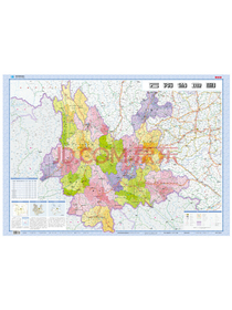 云南省地图（折叠图 套封 1：125万） 月1.1m*0.8m