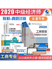 备考2021 中级经济师2020教材 工商管理（套装共8册）经济师中级教材+环球网校历年真题及押题模