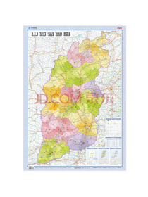 山西省地图（折叠图 套封 1：70万） 约0.8m*1.1m