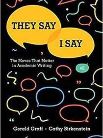 &#34;They say/I Say&#34;