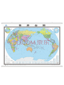 世界全图地图挂图（2米*1.5米大尺寸无拼缝挂图大型办公室会议室挂图）