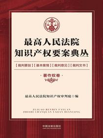 最高人民法院知识产权要案典丛：著作权卷