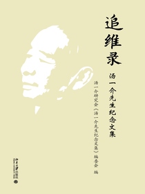 追维录：汤一介先生纪念文集