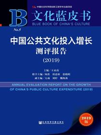 中国公共文化投入增长测评报告（2019）（文化蓝皮书）