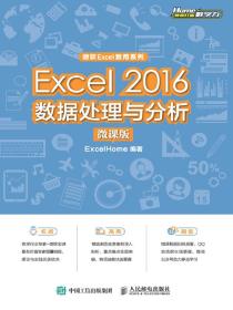 Excel2016数据处理与分析：微课版