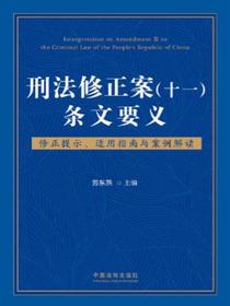 刑法修正案（十一）条文要义：修正提示、适用指南与案例解读