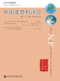 中国非营利评论（第二十一卷）