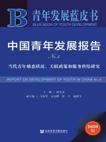 中国青年发展报告（No.4）：当代青年婚恋状况、关联政策和服务供给研究（青年发展蓝皮书）