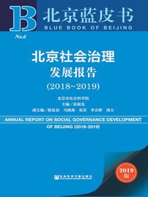 北京社会治理发展报告（2018～2019）（北京蓝皮书）