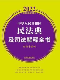 中华人民共和国民法典及司法解释全书（含指导案例2022年版）