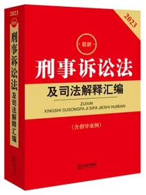 2023最新刑事诉讼法及司法解释汇编【含指导案例】