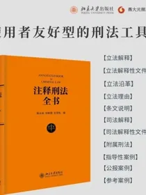 注释刑法全书中国刑法实用工具书宝典按现行刑法条文体例逐条注释