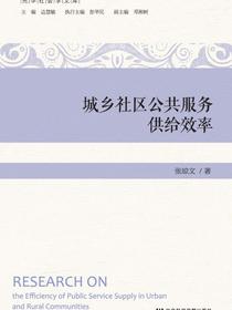 城乡社区公共服务供给效率
