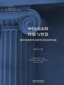 中国司法的经验与智慧：指导性案例中法律方法的运用实践