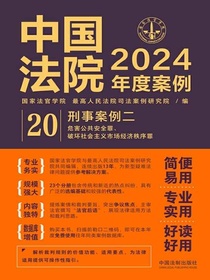 中国法院2024年度案例20：刑事案例二（危害公共安全罪、破坏社会主义市场经济秩序罪）